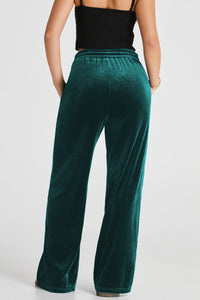 Soft Drawstring Wide Leg Active Pants