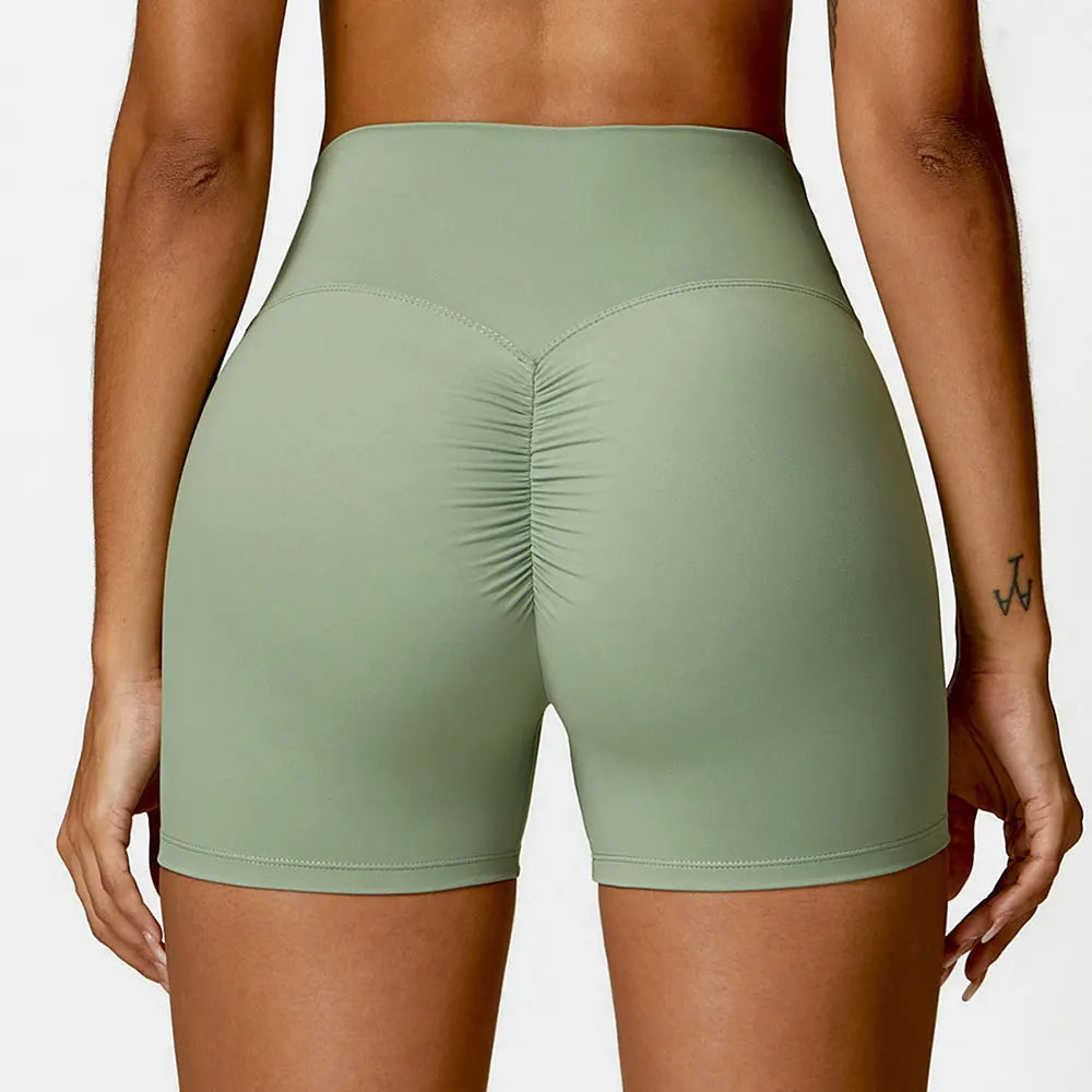 Tights High Wais Push Up Scrunch Butt Yoga Shorts