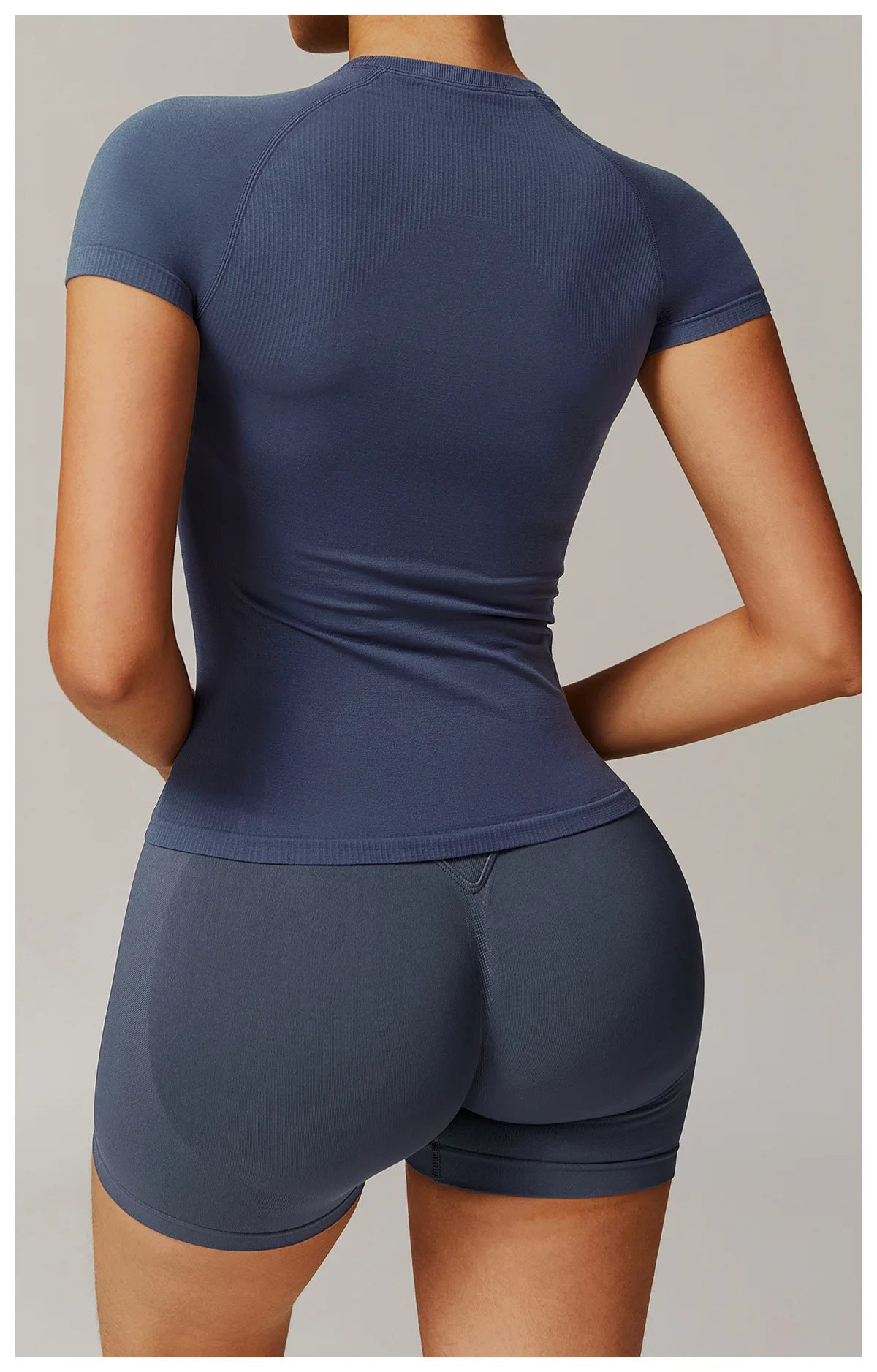 Seamless Yoga Short Sleeve Sports T Shirts