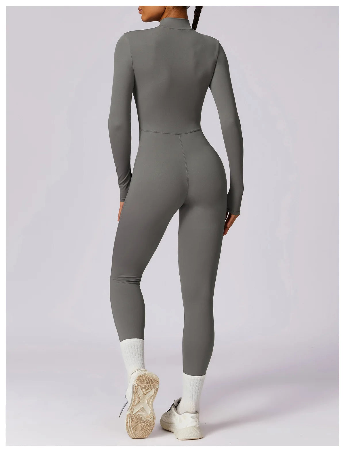 Long Sleeved Zipper Training Jumpsuit