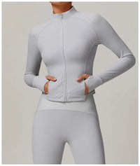 Slim Windproof Sports Long Sleeved Jacket