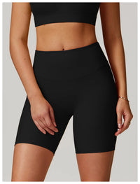 Ribbed High Waist Scrunch Butt Yoga Shorts