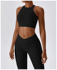 Seamless High impact  Push-Up Sports Bra