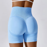 Seamless Peach Hip-Lifting High Waist Shorts