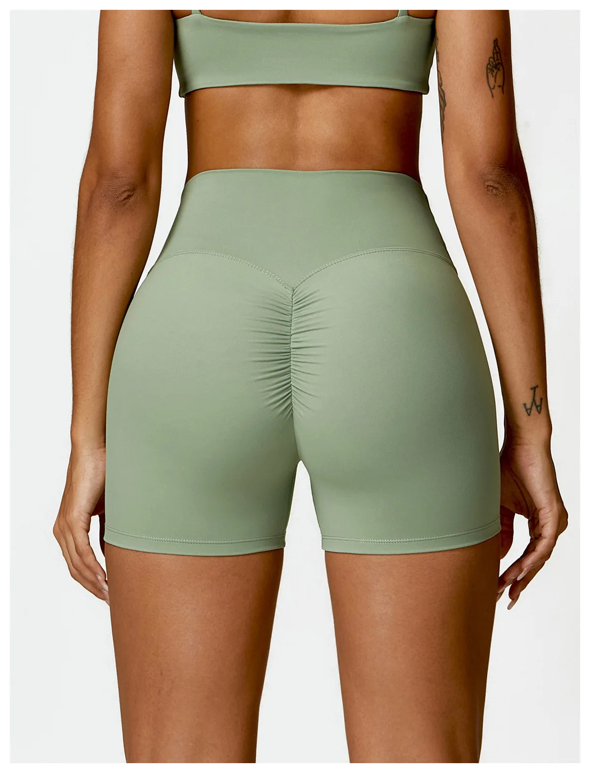 Tights High Wais Push Up Scrunch Butt Yoga Shorts