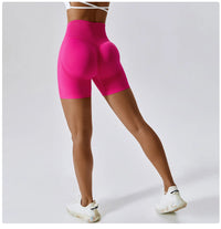 Seamless Peach Hip-Lifting High Waist Shorts