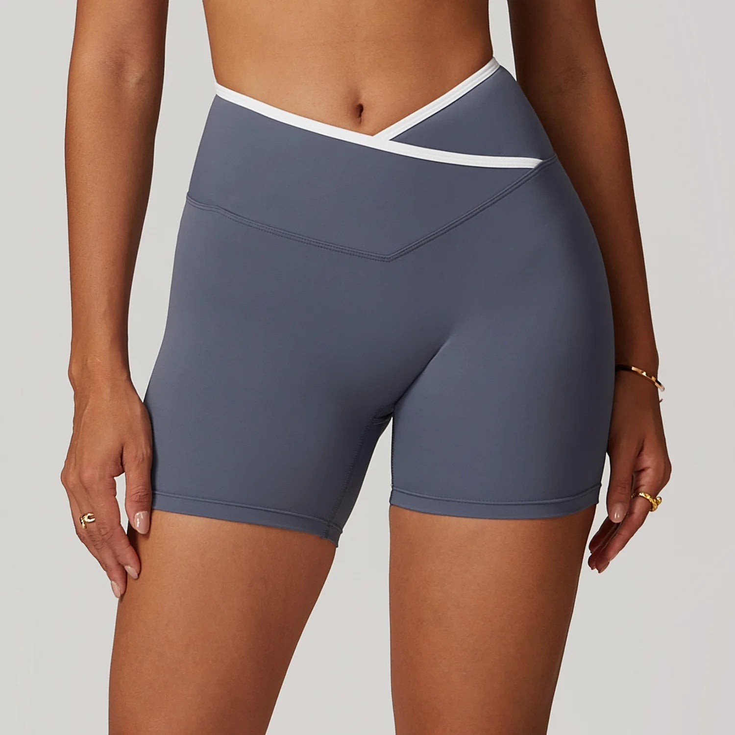 Breathable High Waist Sports  Gym Shorts