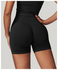 Women Yoga High Waist Workout Shorts with Lift Butt