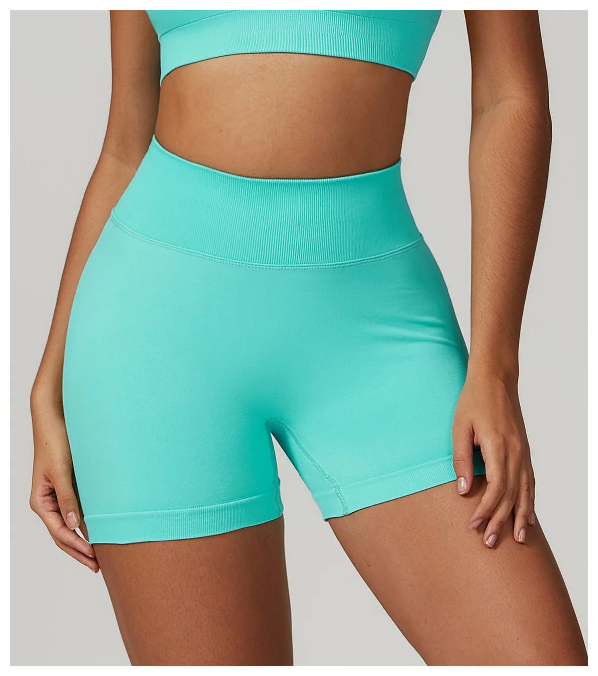 Seamless Scrunch Butt High Waist Tights Yoga Shorts