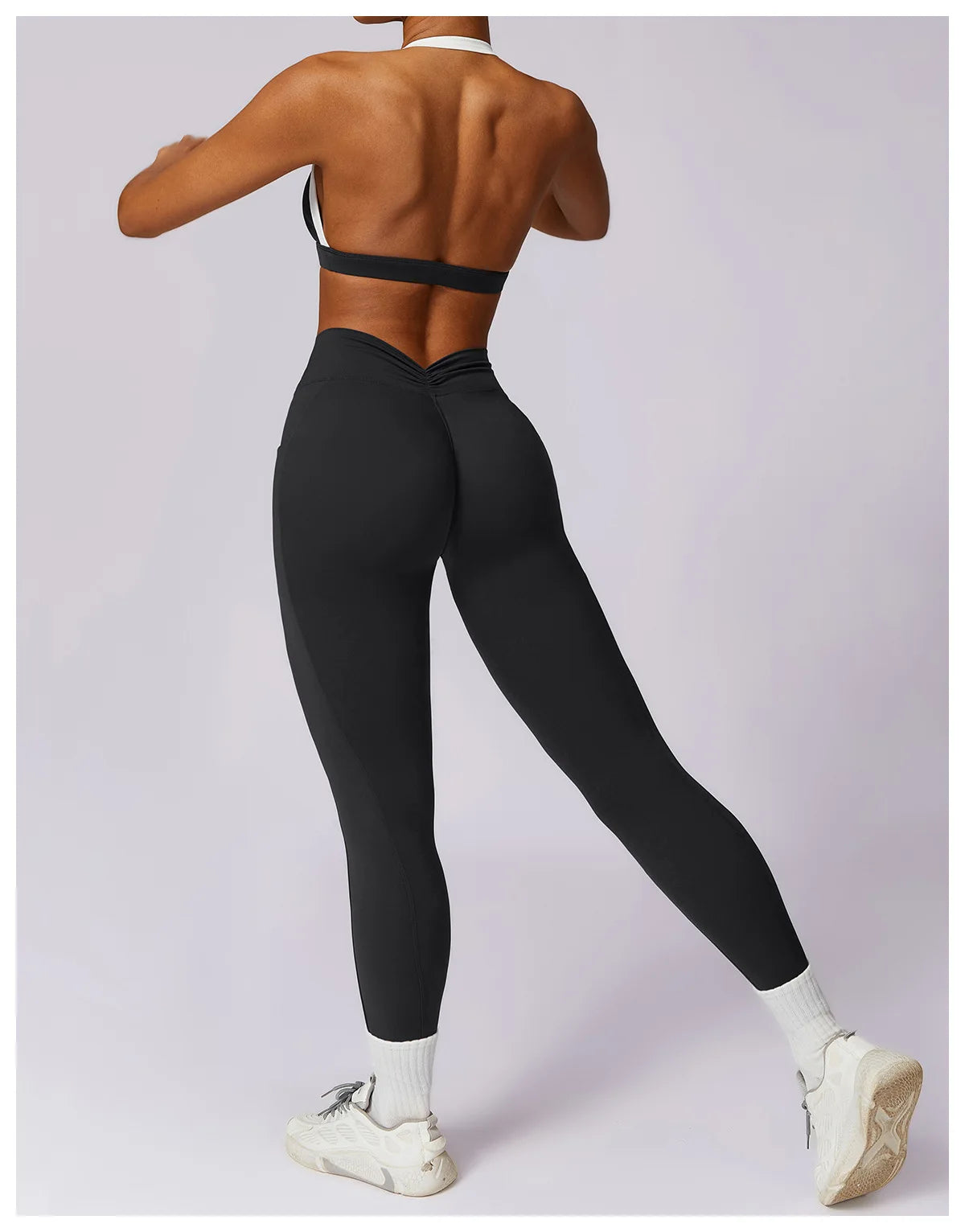 Tracksuit Push Up Sport Bra with High waist Leggings 2PCS Set