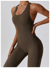 Sleeveles V Back Yoga Jumpsuit