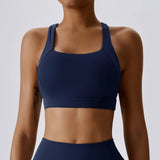 High Intensity Cross Strap Shockproof Sports Bra