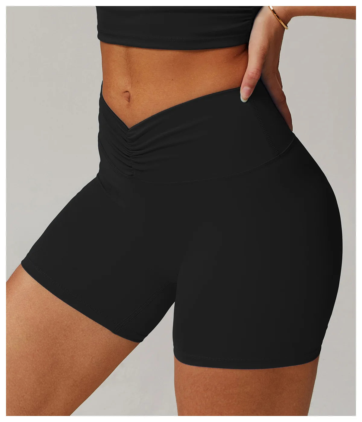 Sexy High Waisted V Waist Sports Shorts