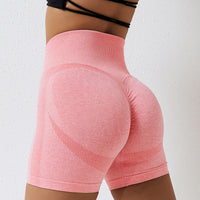 Seamless Peach Hip-Lifting High Waist Shorts