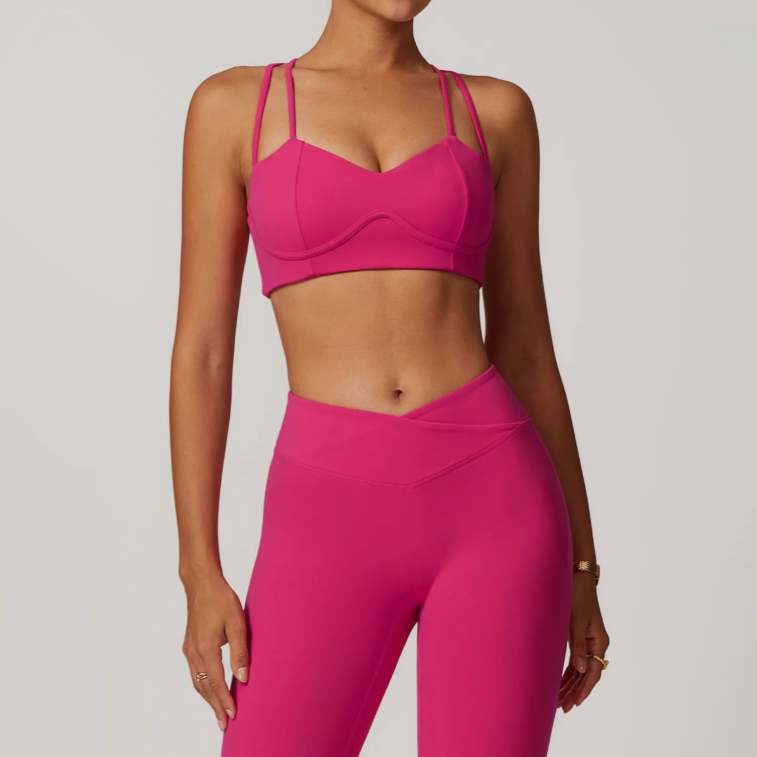 Women's Sexy Top Push Up Crop Sports Bra