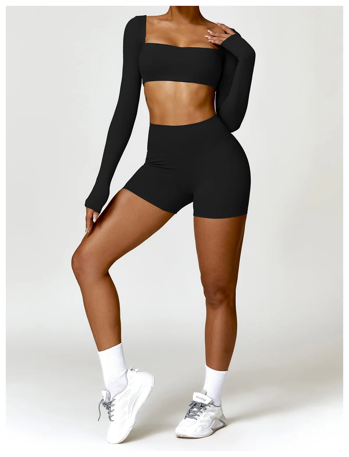 Tights High Waist Workout Push Up Scrunch Butt Shorts