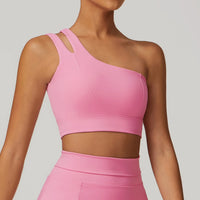 High Stretch Comfy One-Shoulder Sports Bra