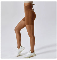 Seamless Peach Hip-Lifting High Waist Shorts