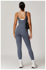 Sexy Backless Sling Yoga Jumpsuit