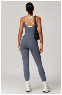 Sexy Backless Sling Yoga Jumpsuit