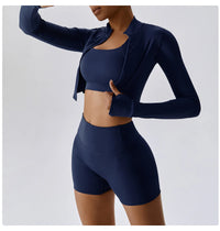 Zipper Yoga Sportswear Set for Women