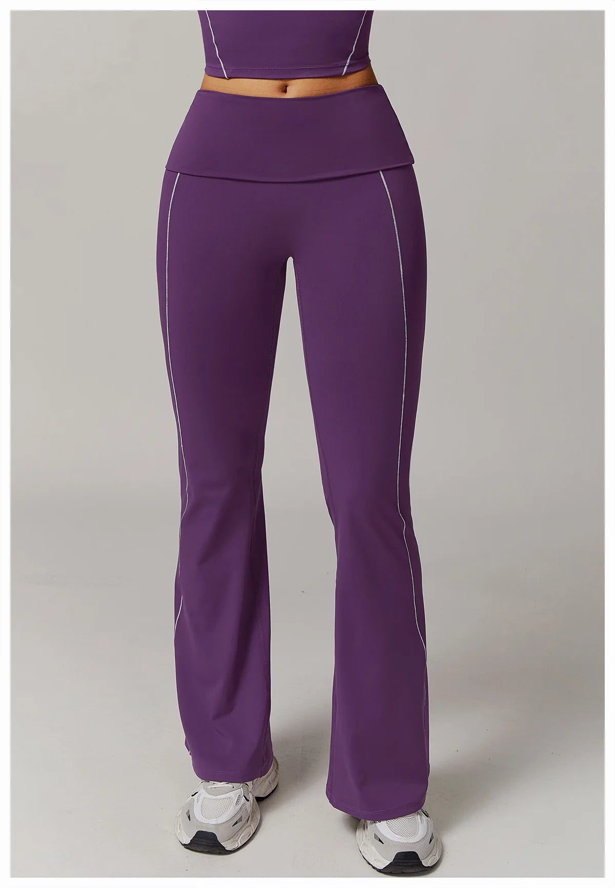 Breathable  High Waist Bell-bottoms  Leggings