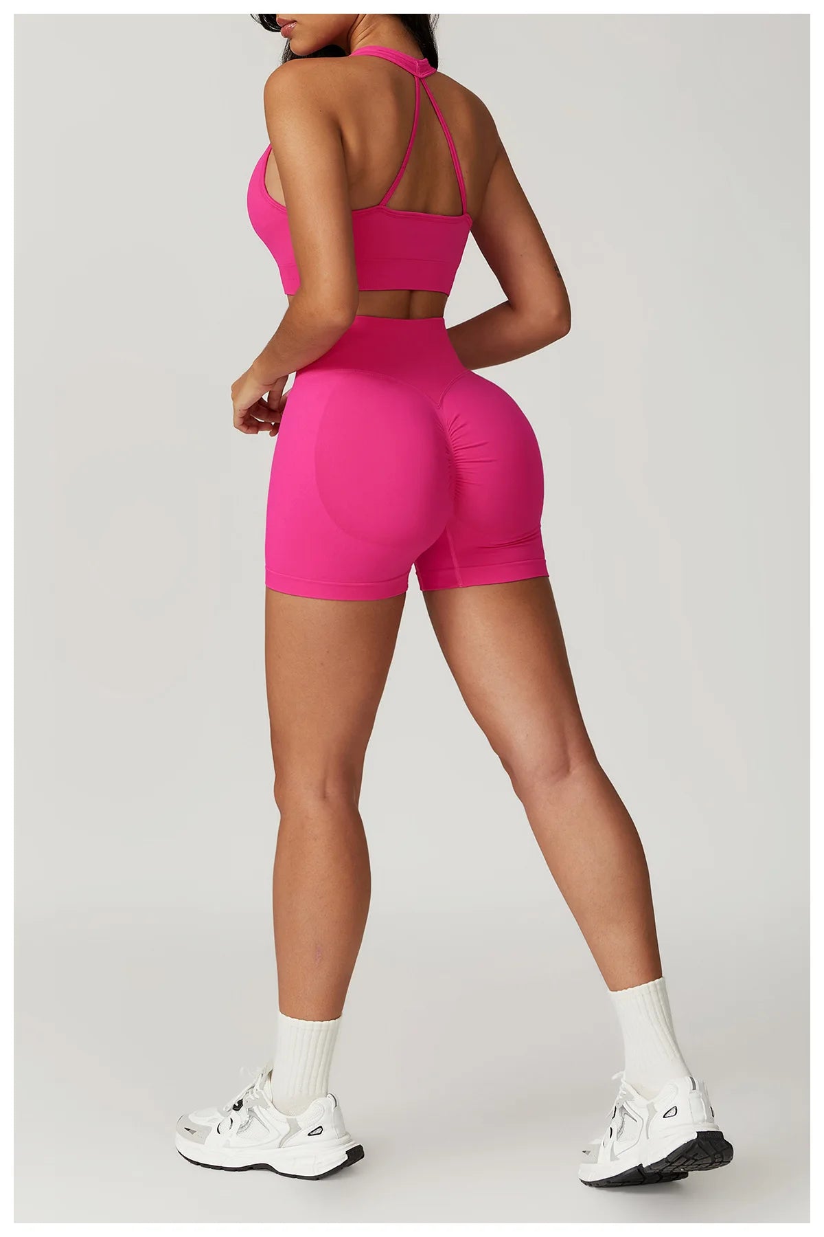 Seamless Scrunch Butt High Waist Tights Yoga Shorts