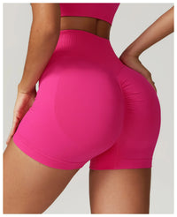 Seamless Scrunch Butt High Waist Tights Yoga Shorts