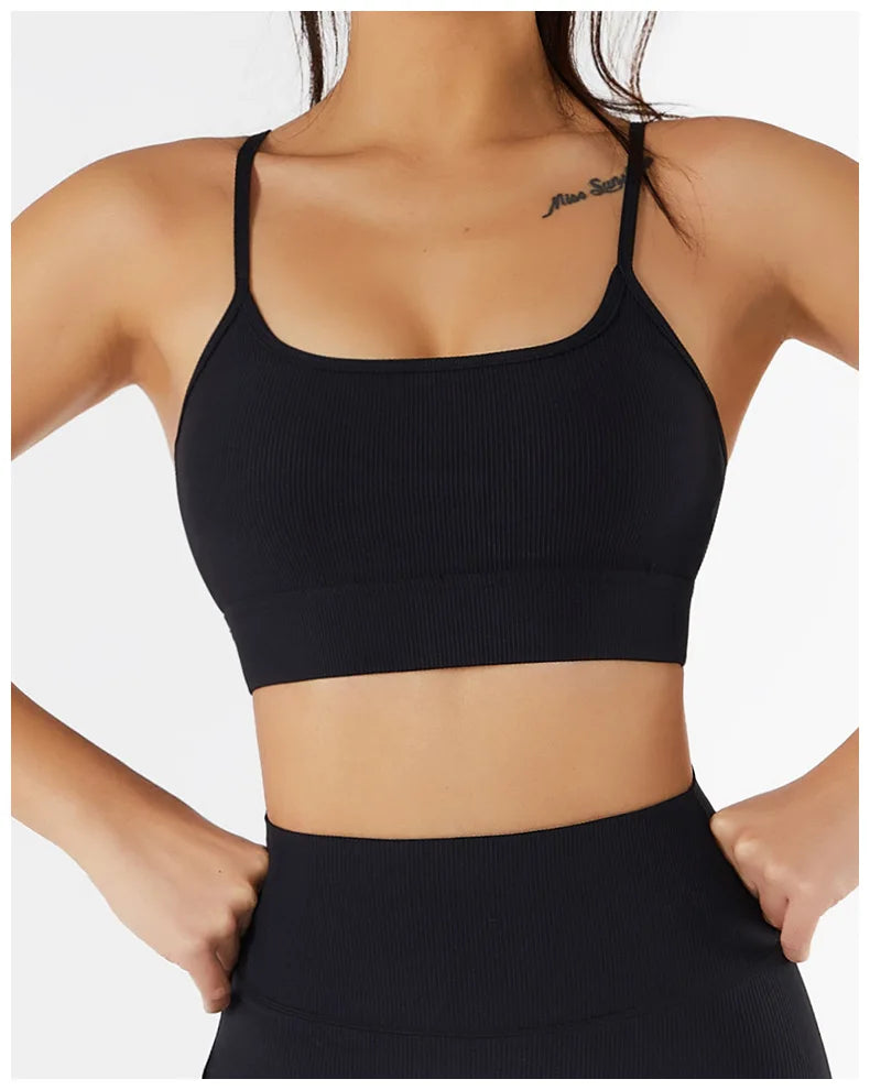 Sexy Tight Elastic Sports Bra