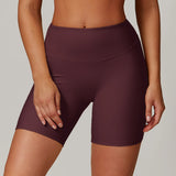 Ribbed High Waist Scrunch Butt Yoga Shorts