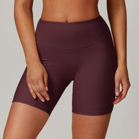 Ribbed High Waist Scrunch Butt Yoga Shorts