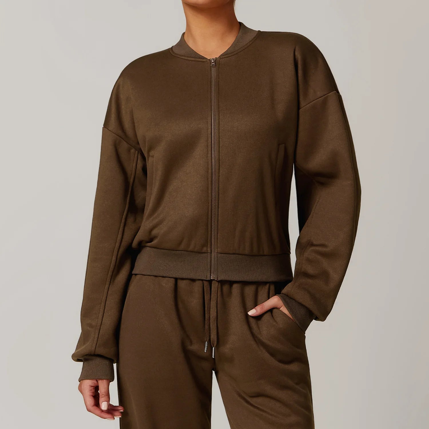 Loose Tracksuit Zipper Long Sleeve Jackets