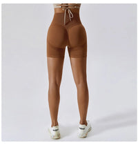 Seamless Peach Hip-Lifting High Waist Shorts