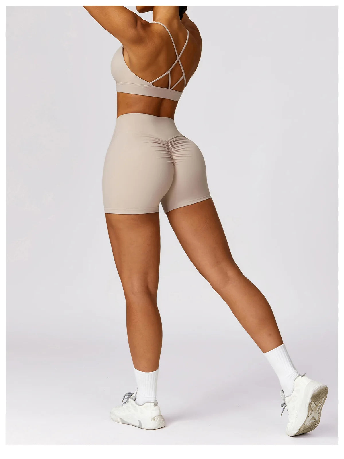 Tights High Wais Push Up Scrunch Butt Yoga Shorts