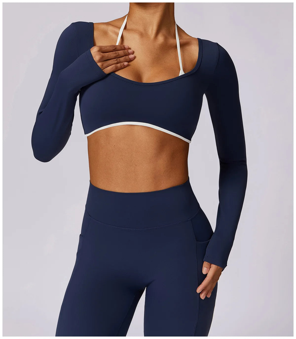 Tracksuit Push Up Sport Bra with High waist Leggings 2PCS Set