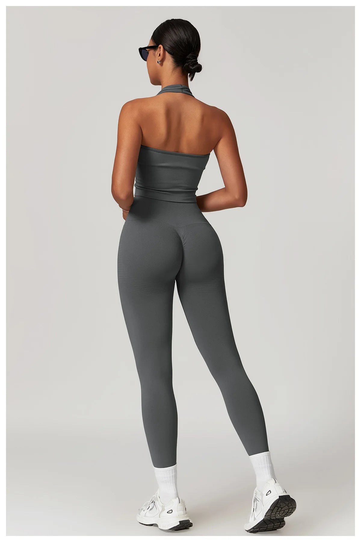 Seamless Tights High Waist Ribbed Leggings