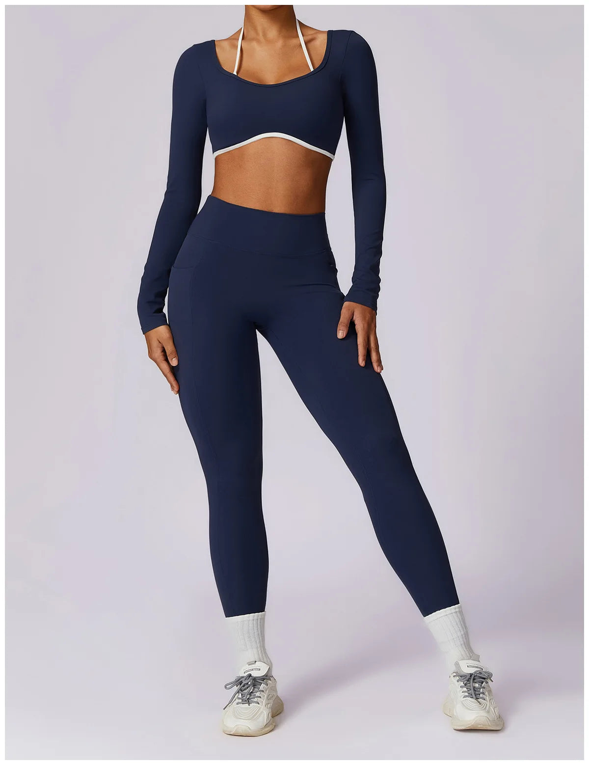 Tracksuit Push Up Sport Bra with High waist Leggings 2PCS Set