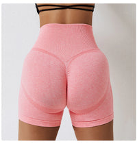 Seamless Peach Hip-Lifting High Waist Shorts