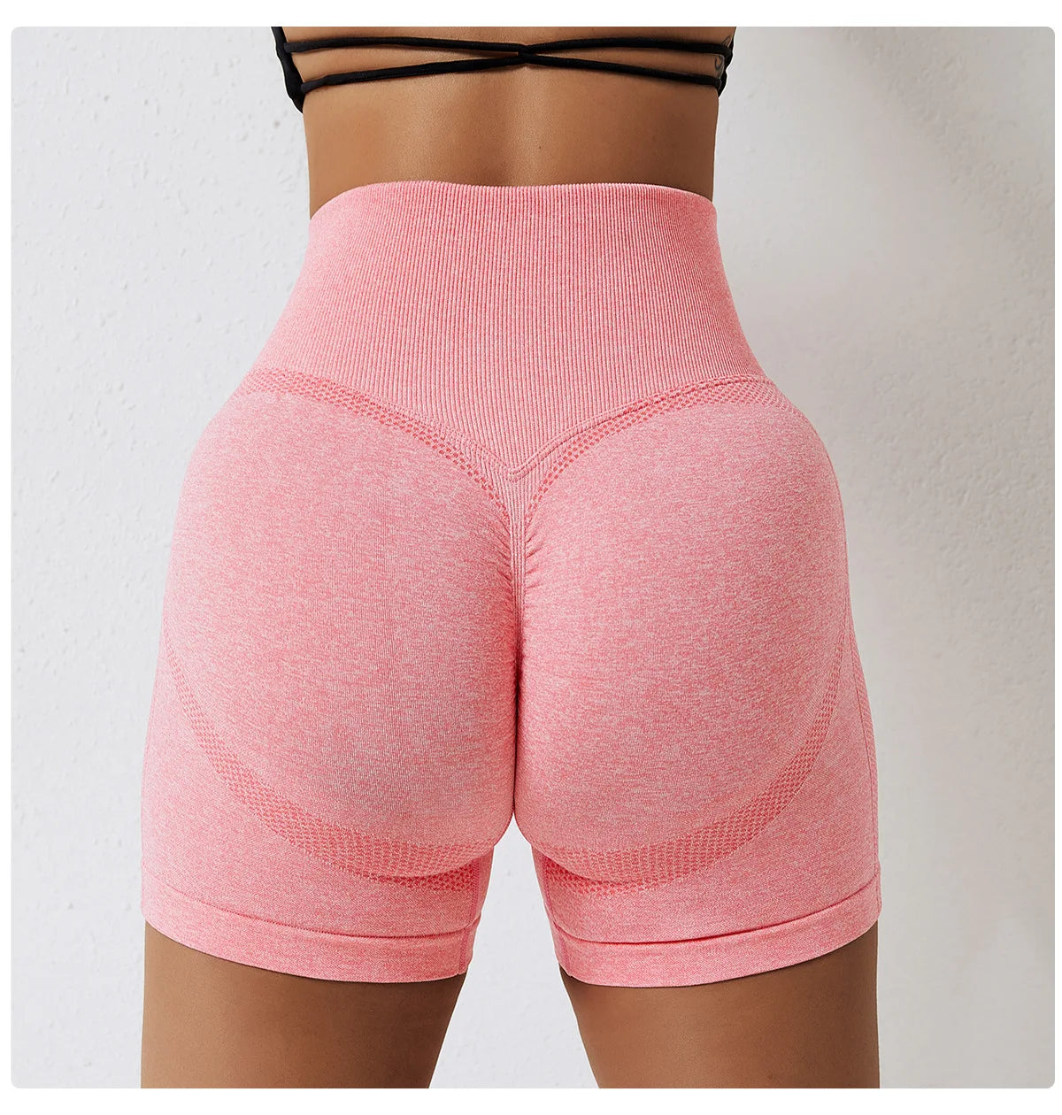 Seamless Peach Hip-Lifting High Waist Shorts