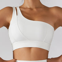 High Stretch Comfy One-Shoulder Sports Bra