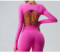 Sexy Seamless Yoga Long Sleeve T-Shirts