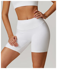 Ribbed High Waist Scrunch Butt Yoga Shorts