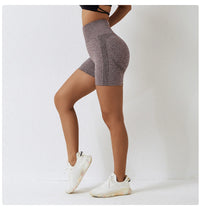 Seamless Peach Hip-Lifting High Waist Shorts