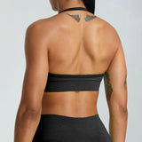 Hanging Neck Seamless Sports Bra