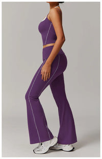 Breathable  High Waist Bell-bottoms  Leggings