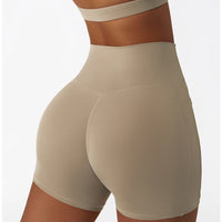 Butt Lift Elastic Yoga Shorts with High Waist