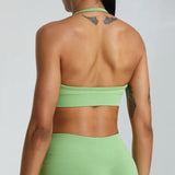 Hanging Neck Seamless Sports Bra