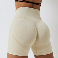 Seamless Peach Hip-Lifting High Waist Shorts