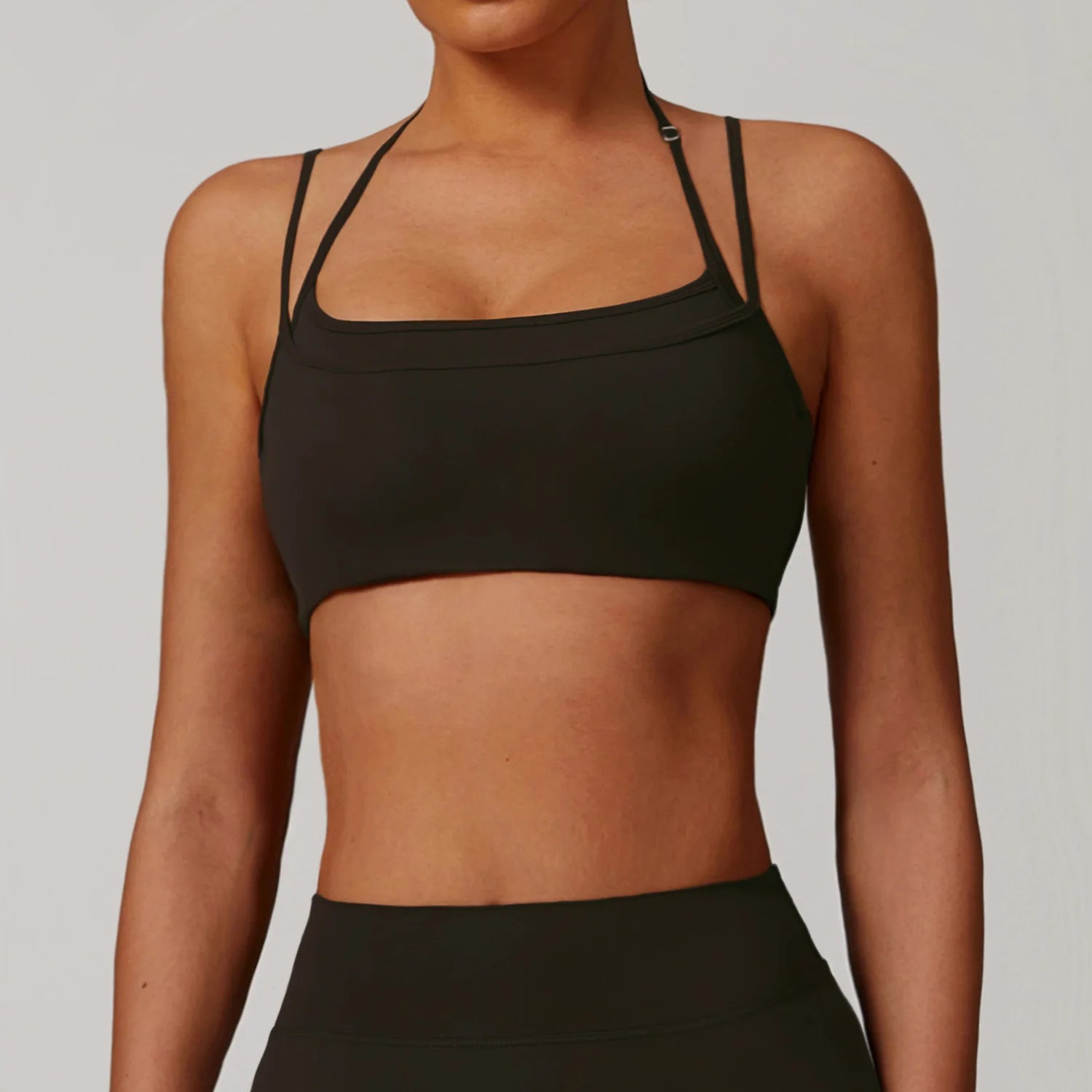 Halter High Support Impact Top Sports Bra