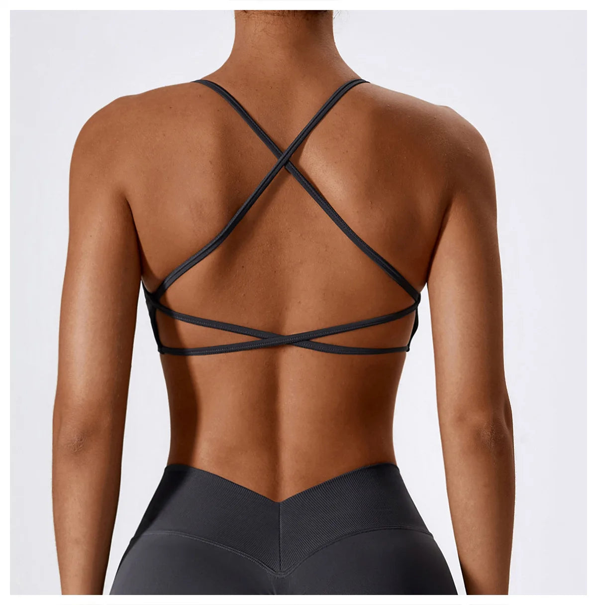 Breathable Shockproof Crop Top Sport Bra